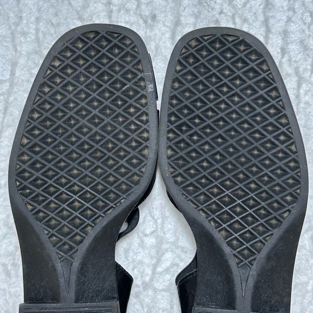 Aerosoles Womens Black/Brown Leather SlipOn Casual Sandals Shoes SZ US 6.5 - Picture 9 of 12